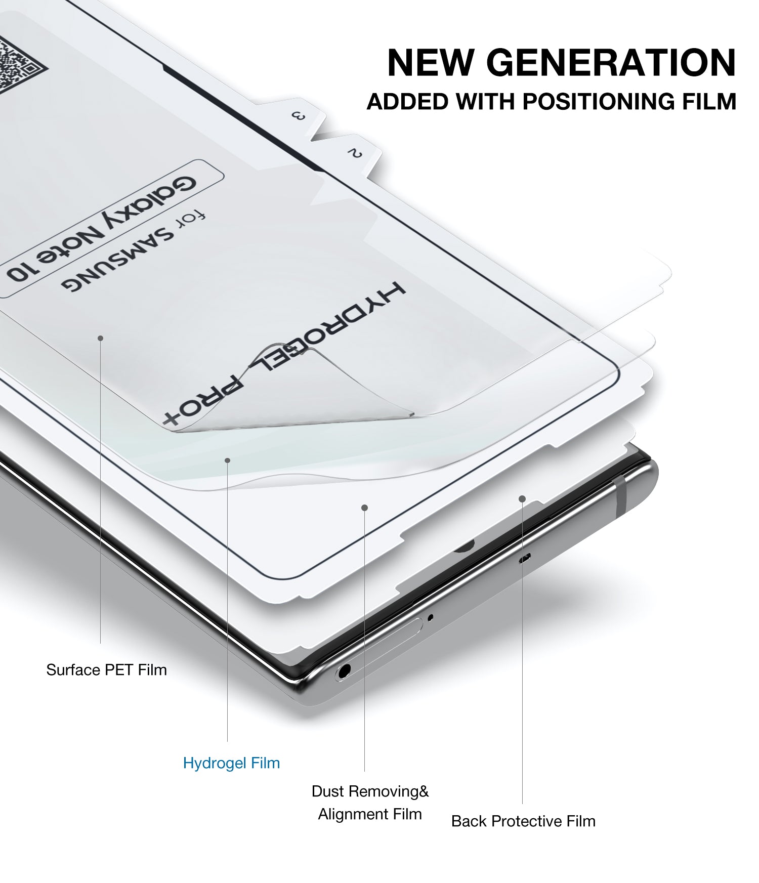 GALAXY NOTE 10 Plus 5G MAXSHIELD HYDROGEL AQUA FLEXIBLE Crystal Film Screen Protector