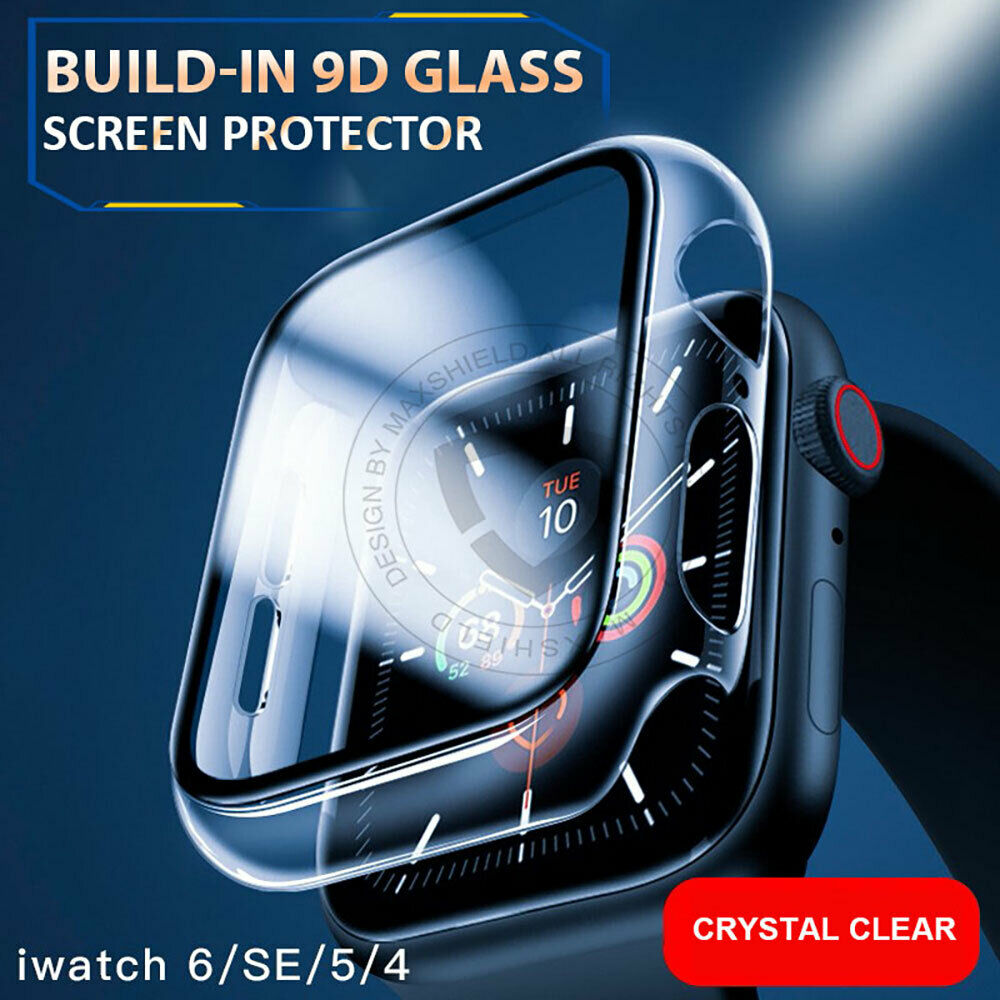 Apple Watch Series 40mm Full Cover TPU Tempered Glass Case Cover