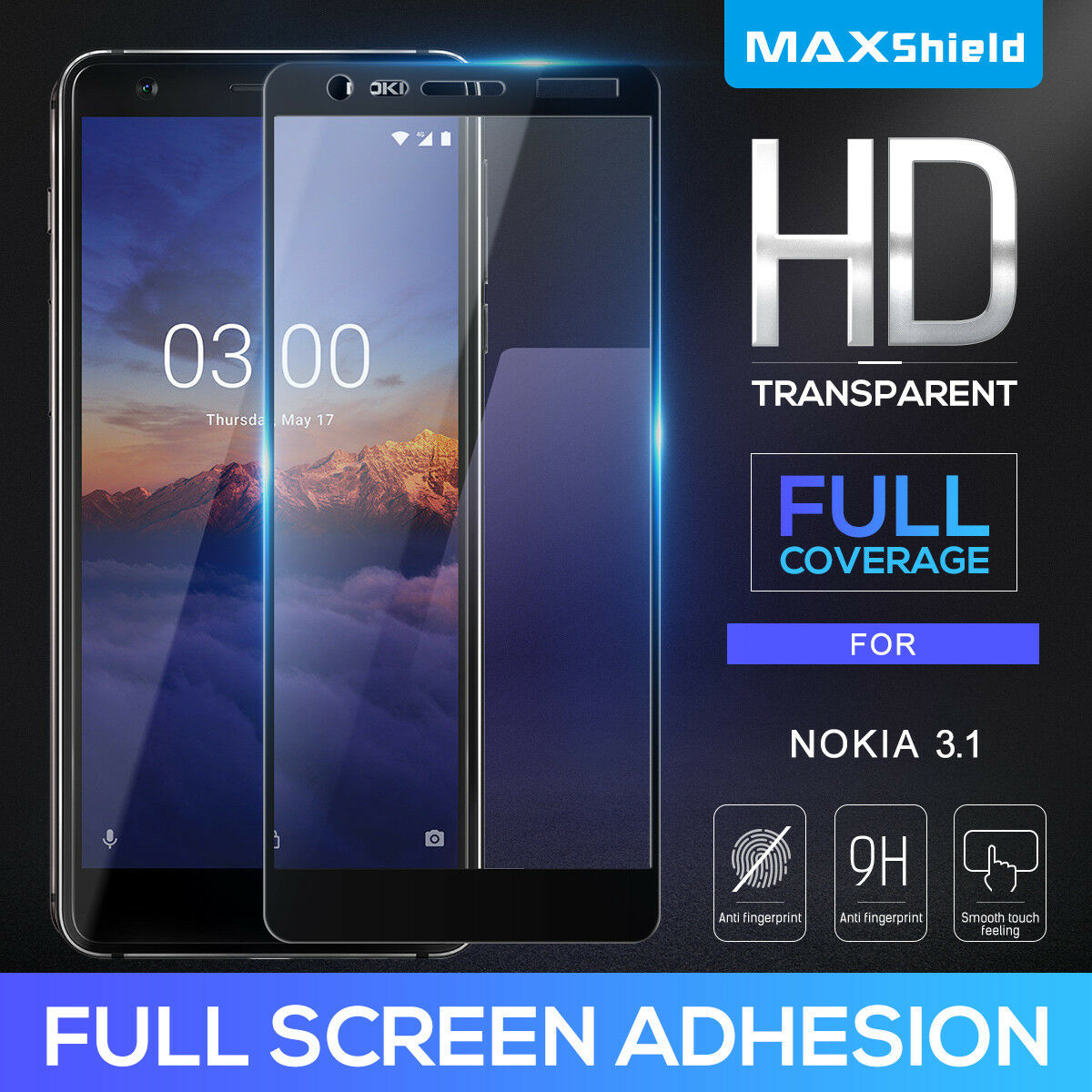 For Nokia 3.2 Full Coverage Tempered Glass Screen Protector