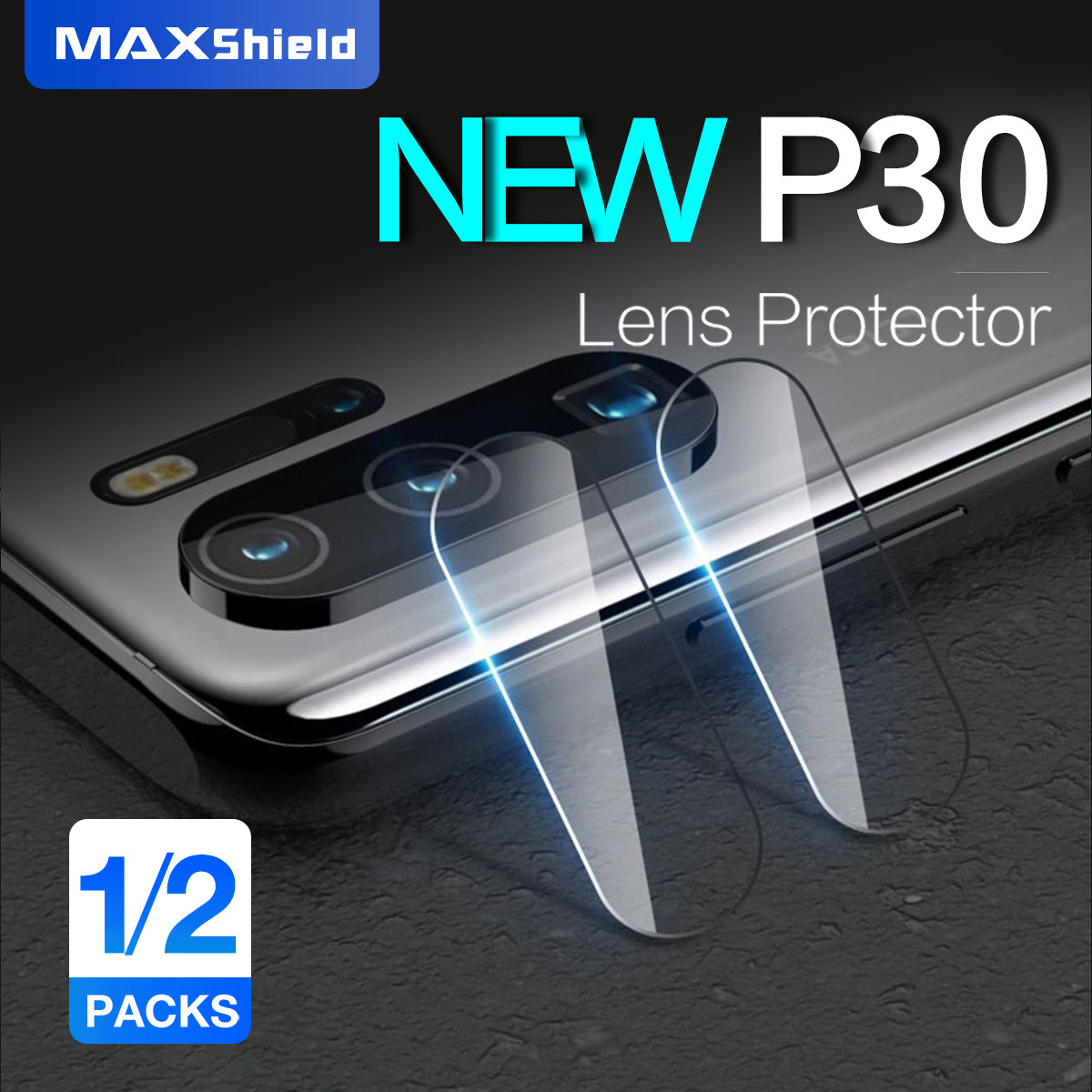 Maxshield 9H Back Camera Tempered Glass Screen Protector for HUAWEI P30