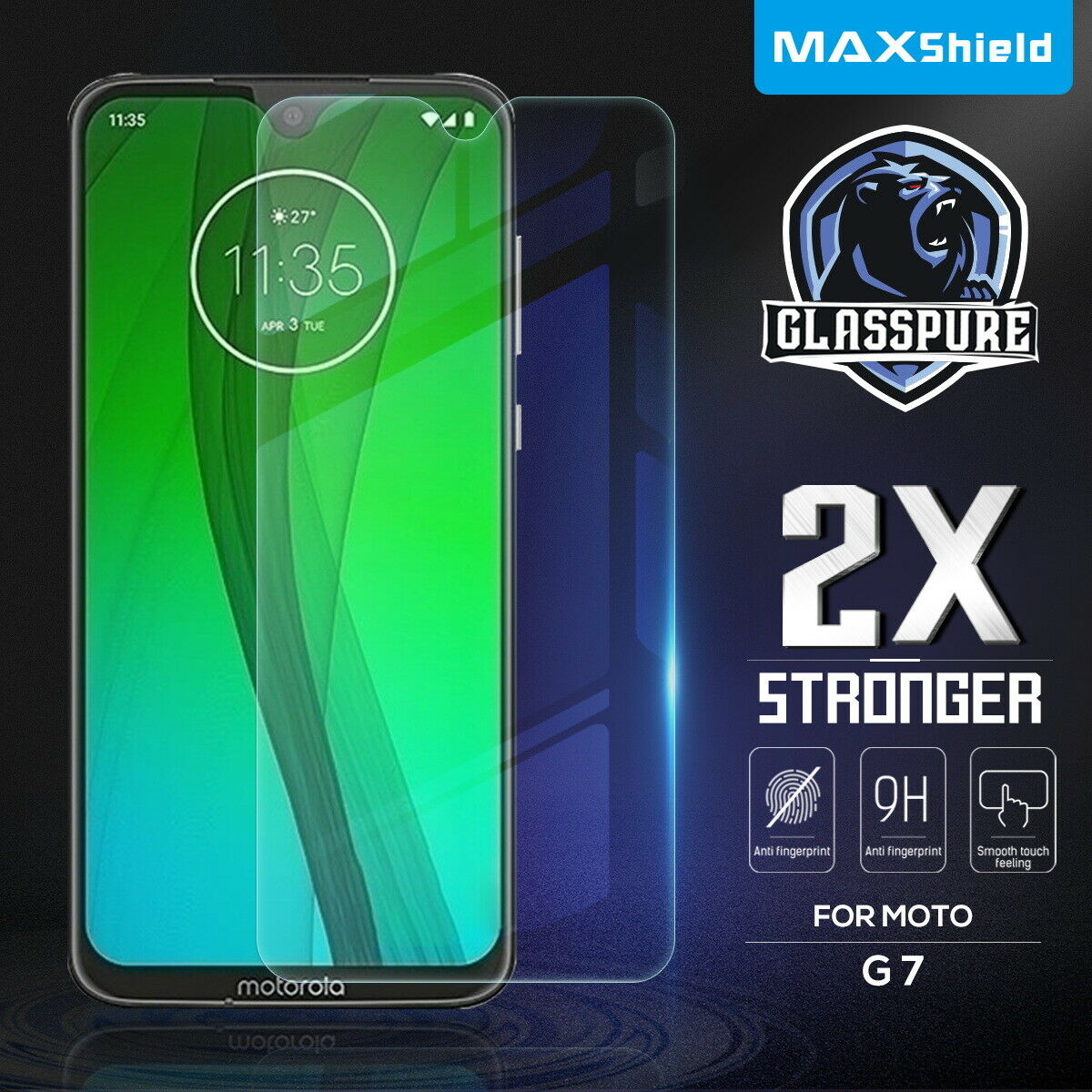 2X Motorola Moto G6 Plus Tempered Glass Screen Protector