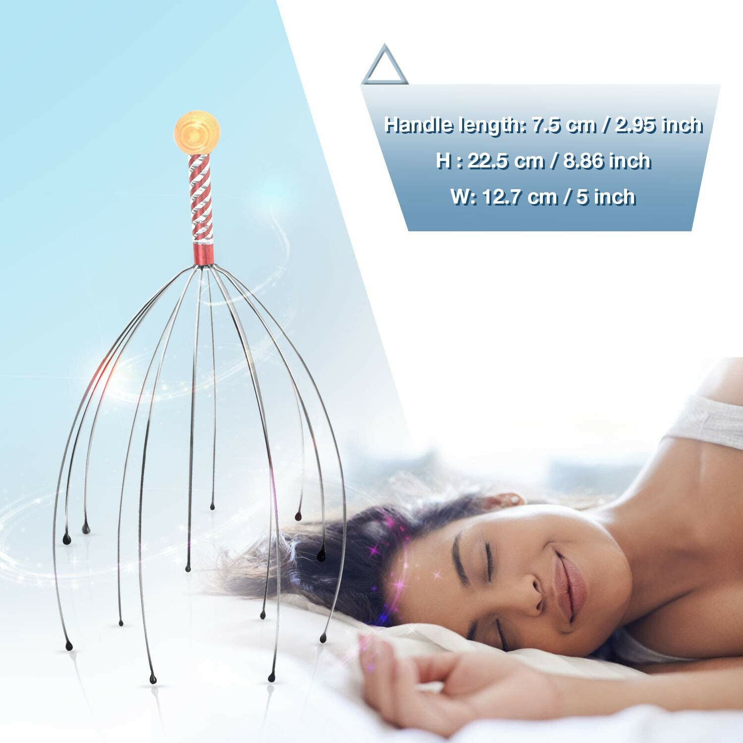 2x Head Neck Scalp Massager Scratcher Octopus Therapeutic Release Relax Tool