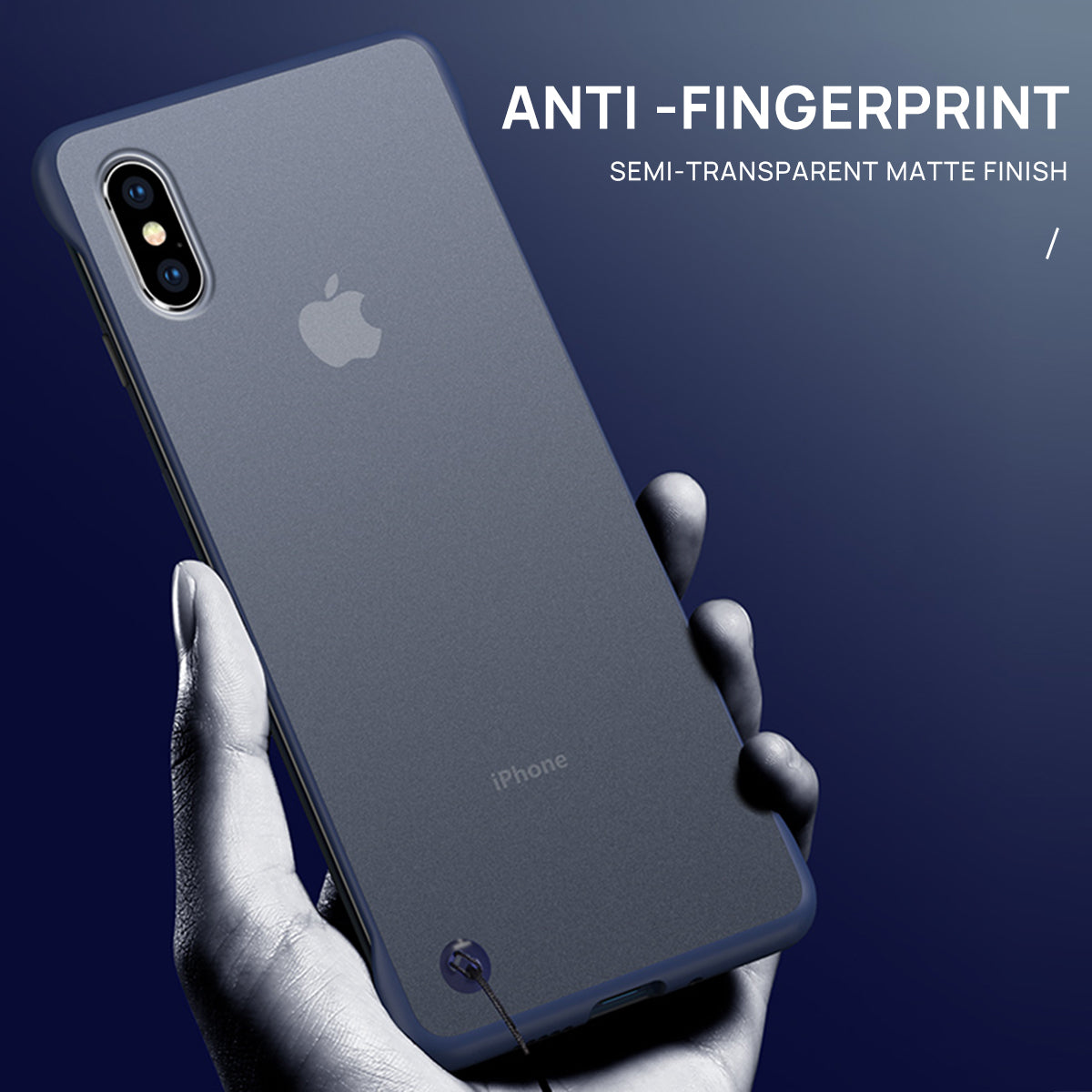 iPhone XR Case Cover, Slim Matte Back Clear TPU ShockProof Bumper