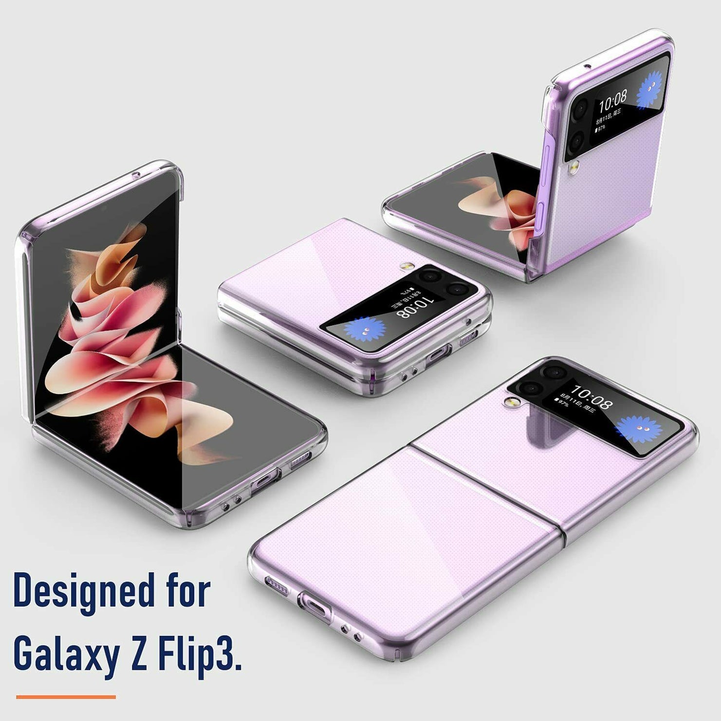 MAXSHIELD For Samsung Galaxy Z Flip 3 Fold 3 5G Case Shockproof Clear Slim Cover