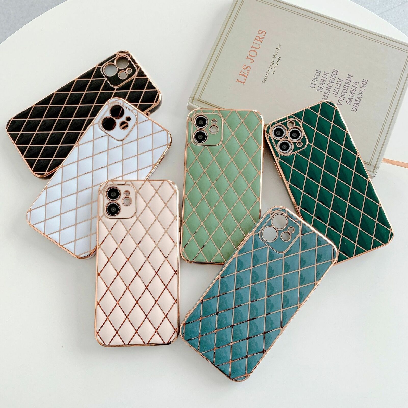 For iPhone 12 Case Shockproof Leather Marble Soft Slim Wallet Girl Cover