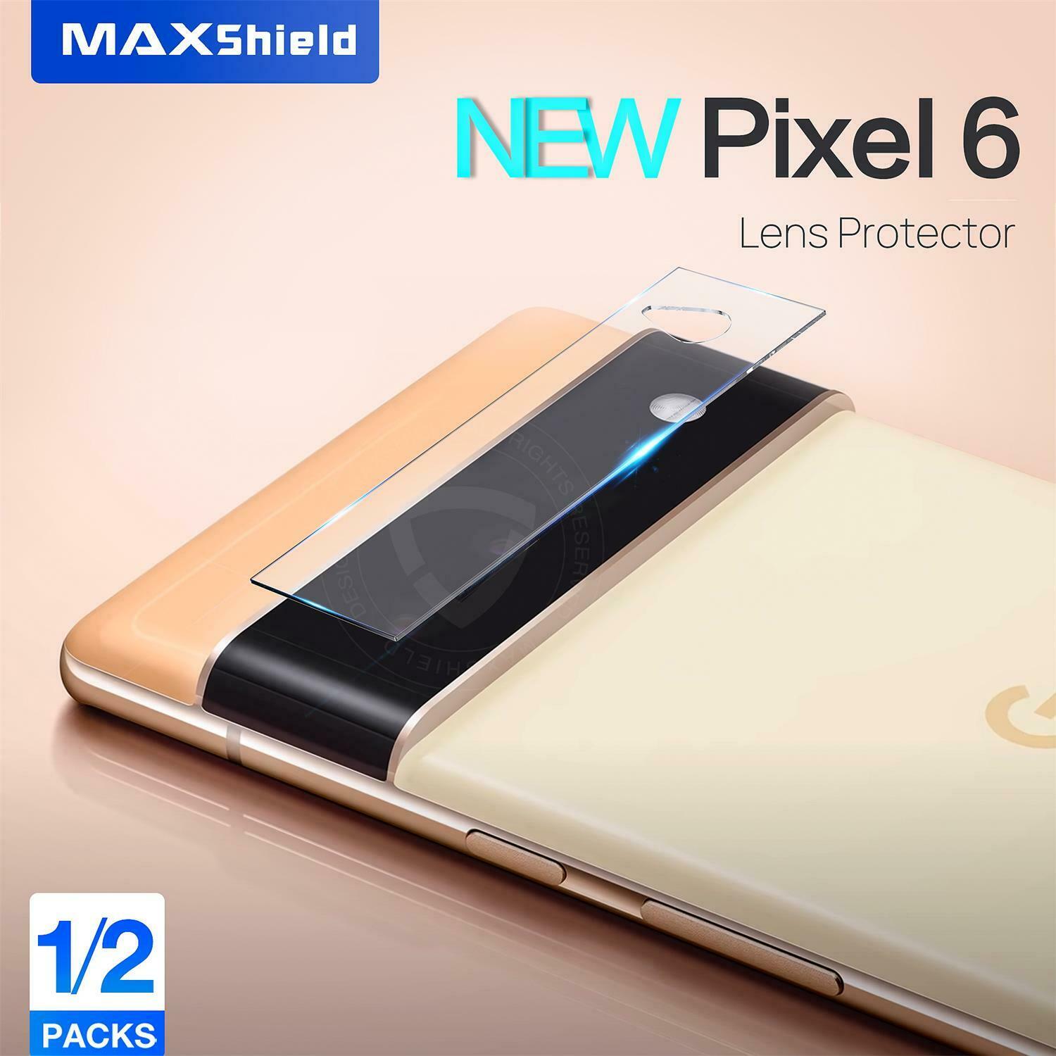 1/2 Pack For Google Pixel 6/6 Pro Tempered Glass Camera Lens Screen Protector