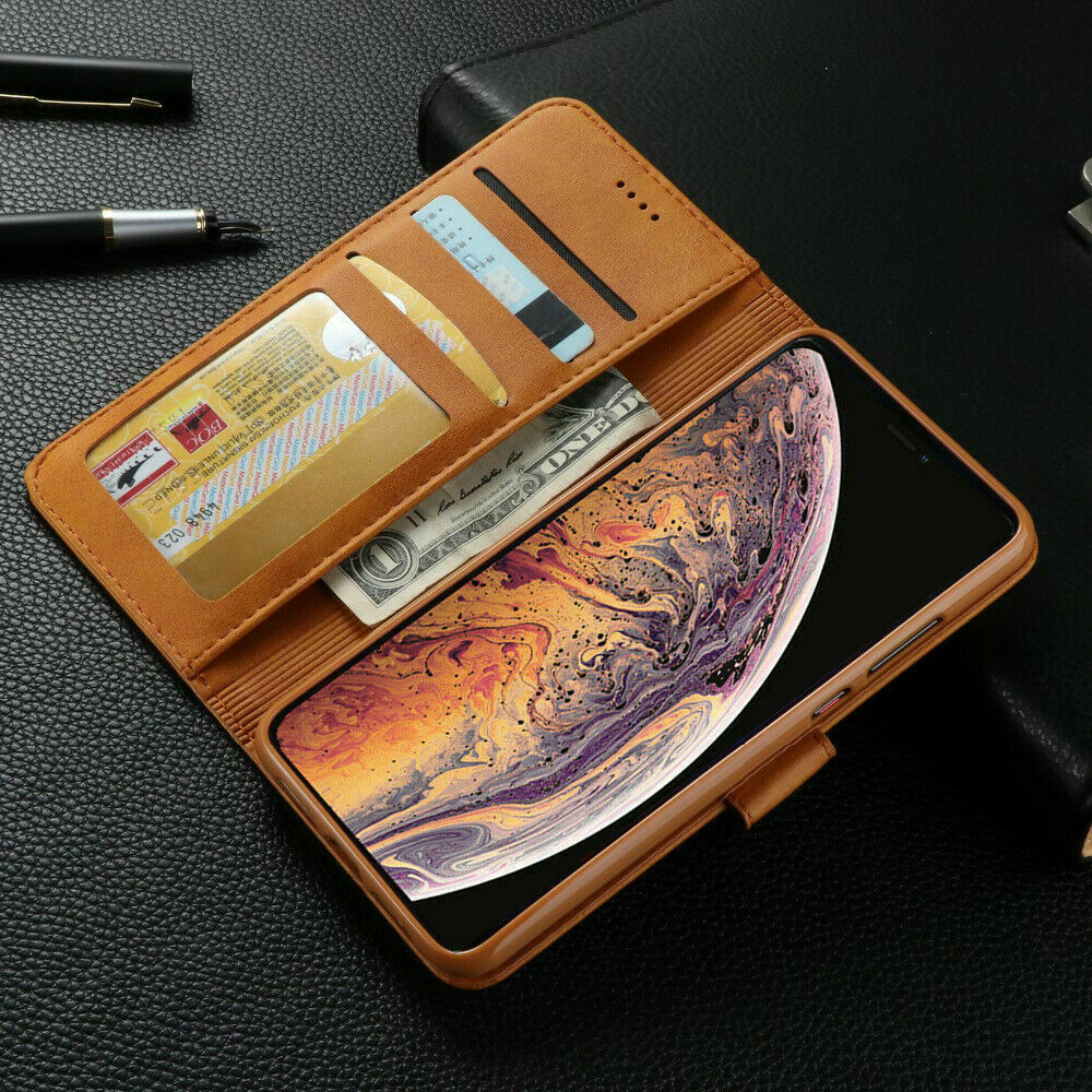 Galaxy A50 Wallet Leather Case Flip Magnetic Card Slot Cover-Grey