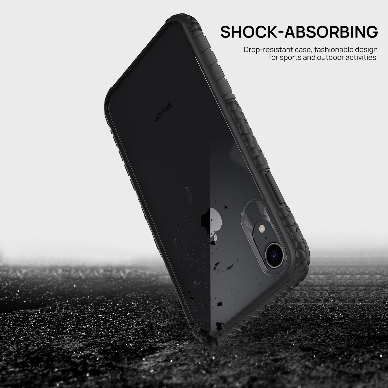 iPhone X Case, Heavy Duty Shockproof Slim Clear Protection Cover