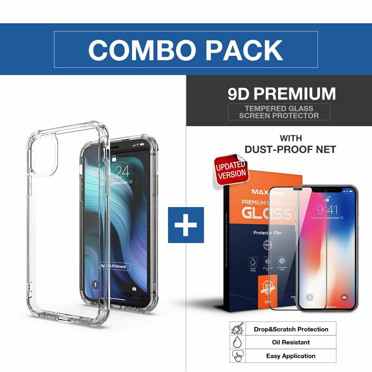 iPhone 11 Pro Max Case Clear Heavy Duty 2019 Shockproof TPU Hybrid Bumper Cover