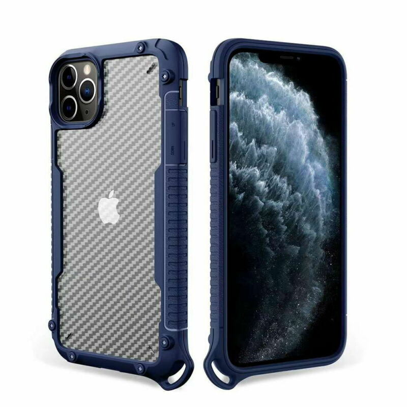 For iPhone 12 Pro Max 6.7" Case Heavy Duty Shockproof Clear Slim Cover+Free Screen Protector