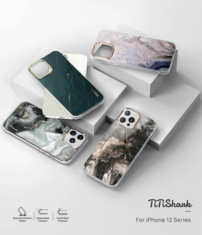 For Apple iPhone 12 Pro 6.1" Case Clear Slim Stylish Marble Shockproof Cover