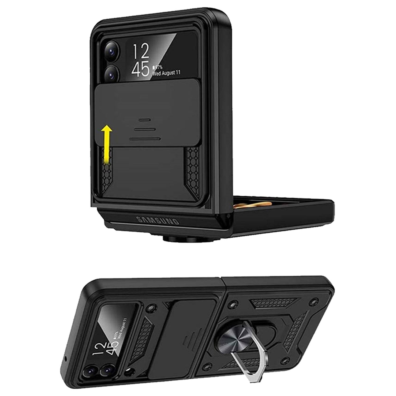 For Samsung Galaxy Z Fold 5 4 Flip 5 4 5G Case Cover Shockproof Rugged Ring Holder