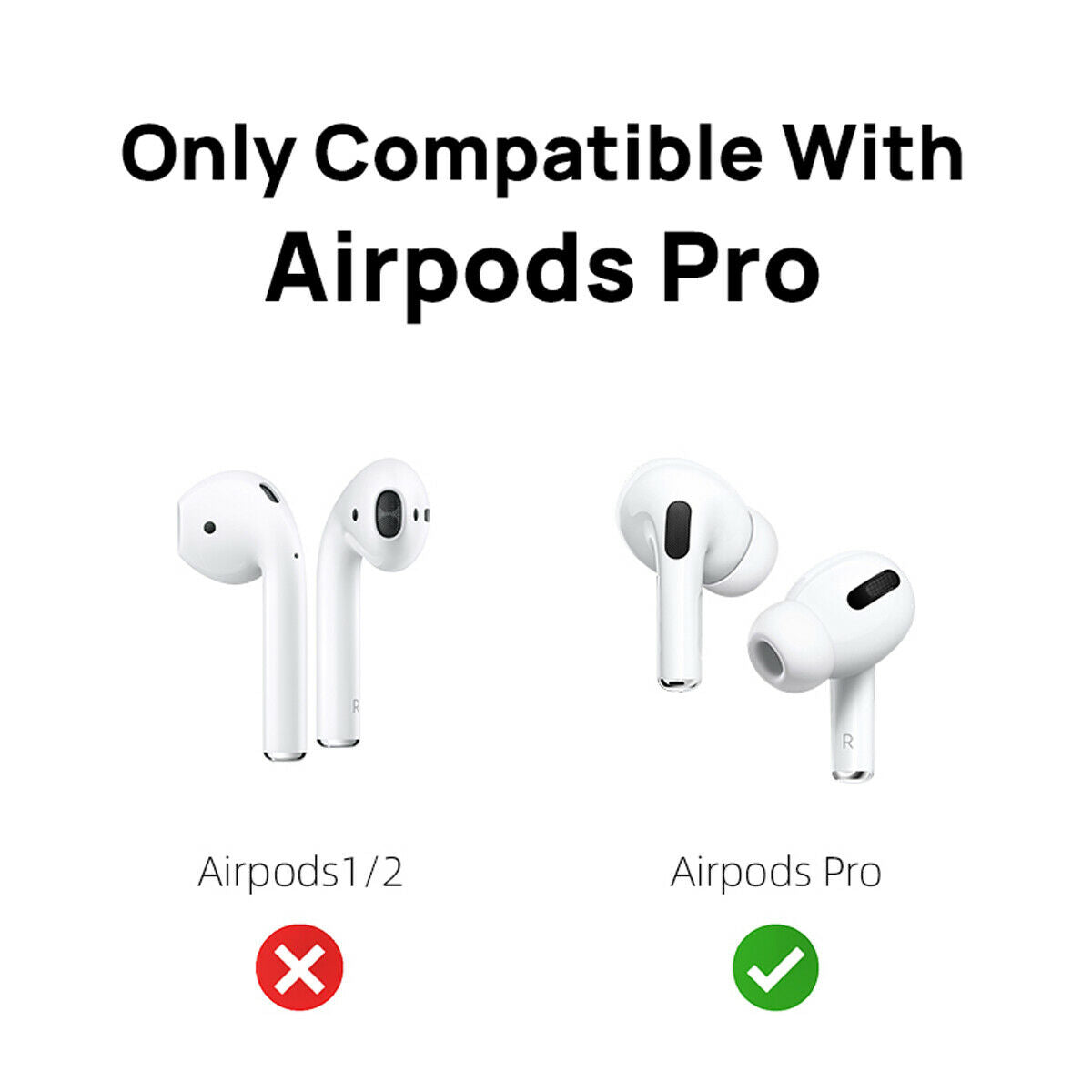 For AirPods Pro Ear Hooks Case Cover Secure Holder Earbuds Ear Tips Strap