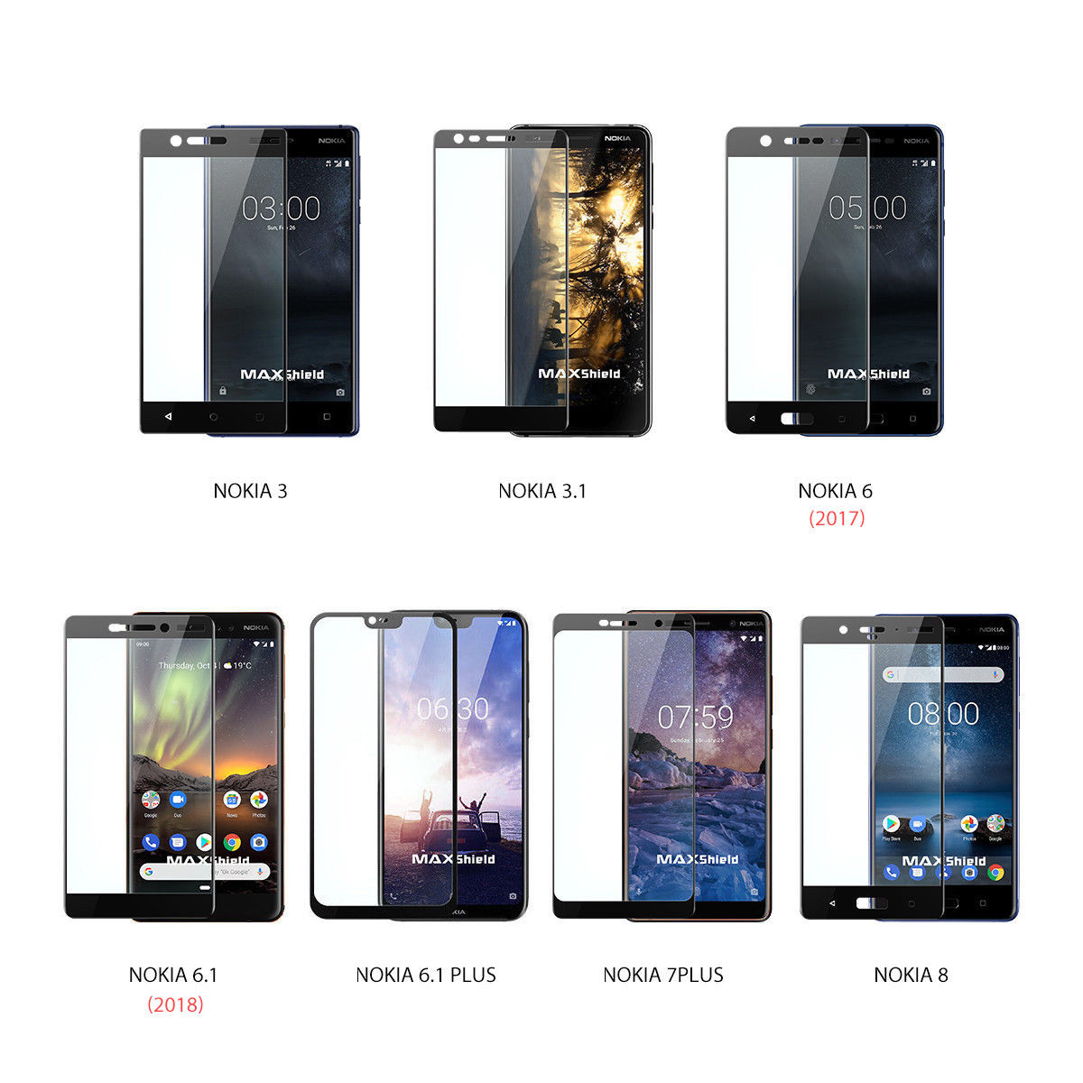 For Nokia 2.2 Full Coverage Tempered Glass Screen Protector