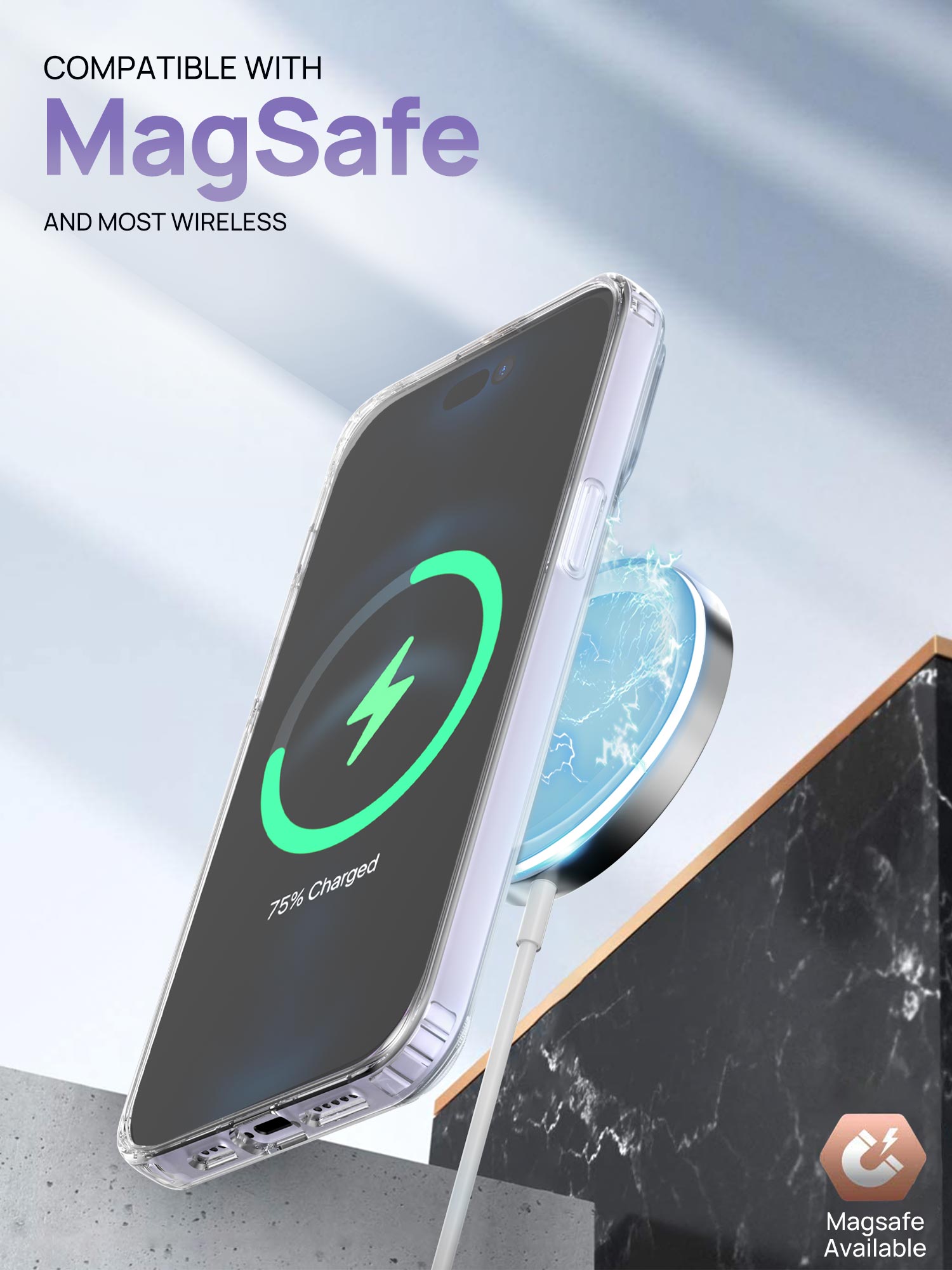 MAXSHIELD For iPhone 14 13  Series Case Shockproof Clear Slim Cover