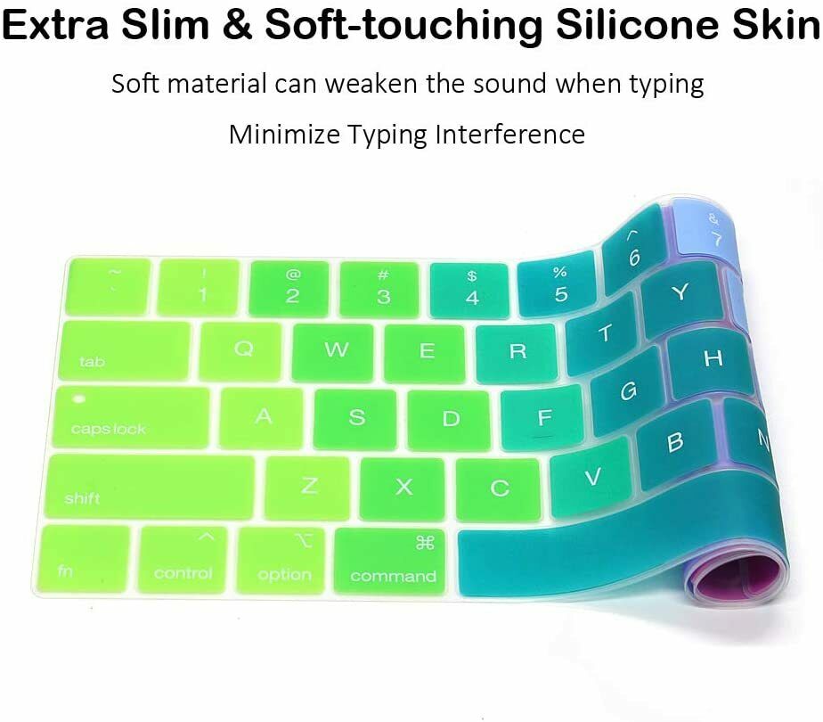 Keyboard Cover Ultra Thin Silicone Protector Skin For New Macbook 14 16 2021