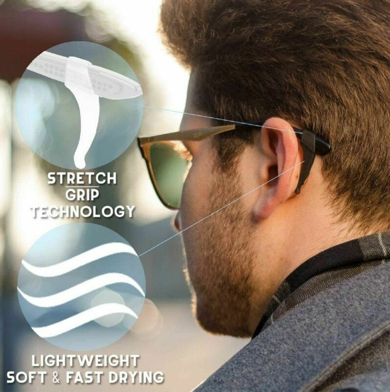 Eyeglasses Ear Hook Grip Silicone Glasses Temple Tip Anti-Slip Holder Spectacles