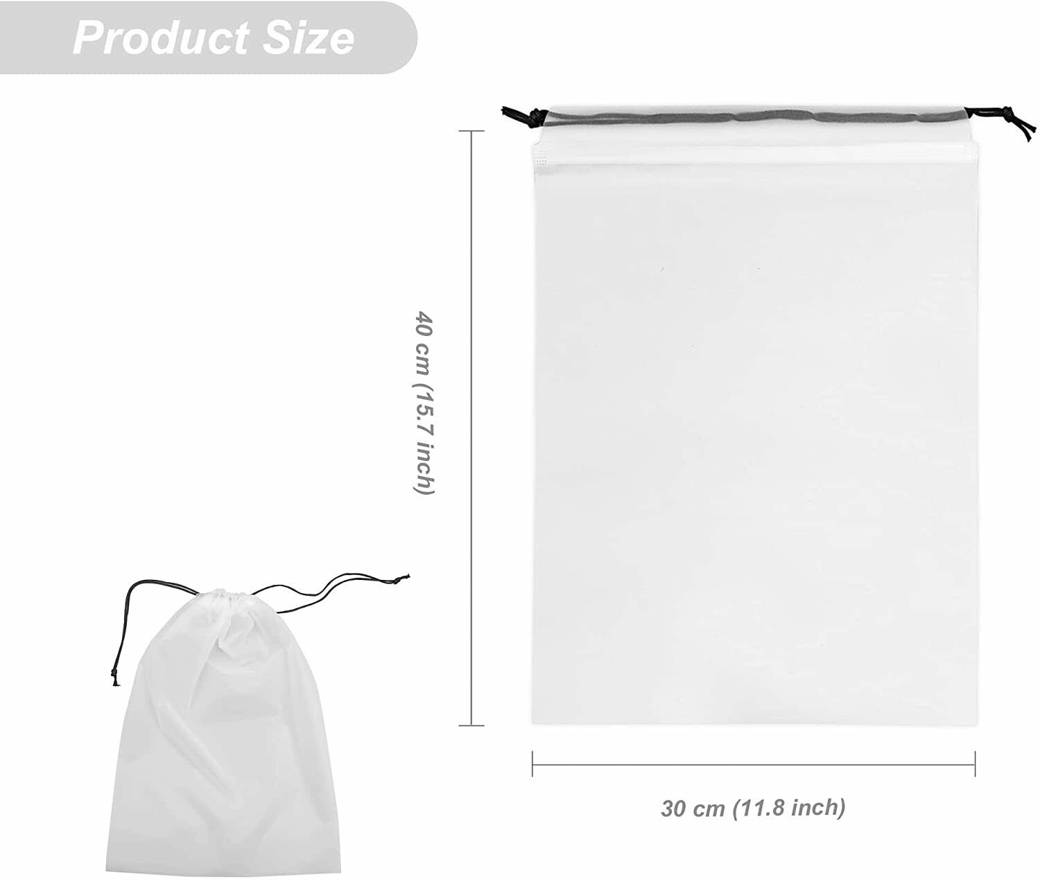 3/5/10 Portable Shoes Bag Travel Sport Storage Pouch Drawstring Dust Organizer