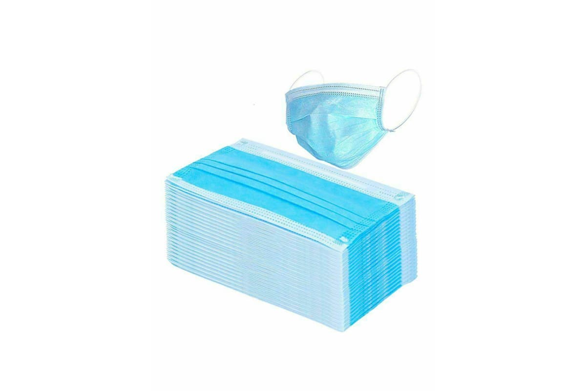 100Pcs Disposable Face Mask 3 layer Meltblown Filter for General Purpose