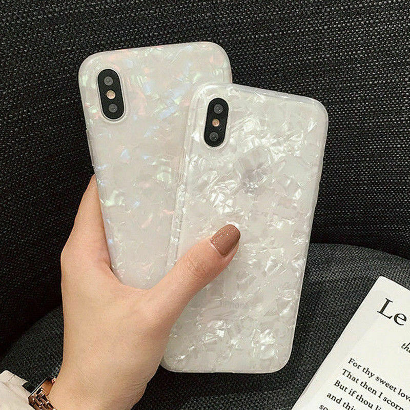 iPhone 8  Plus Soft TPU Case Marble Shockproof Silicone Gel Cover