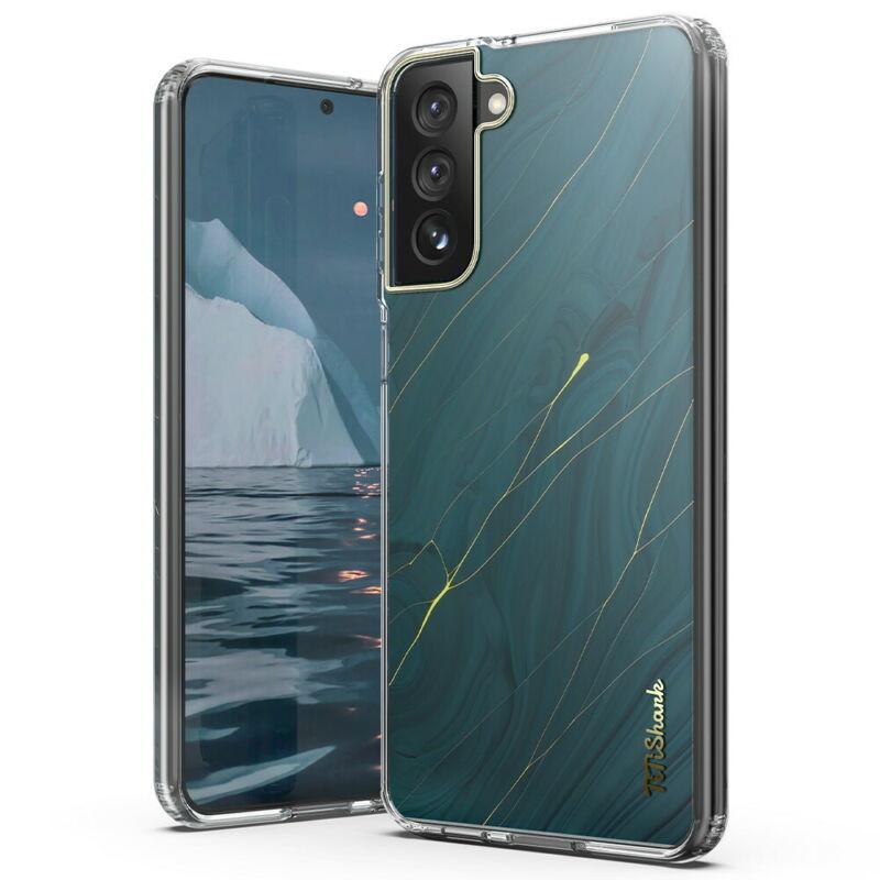 For Samsung Galaxy S21 5G Case Clear Slim Marble Shockproof Cover