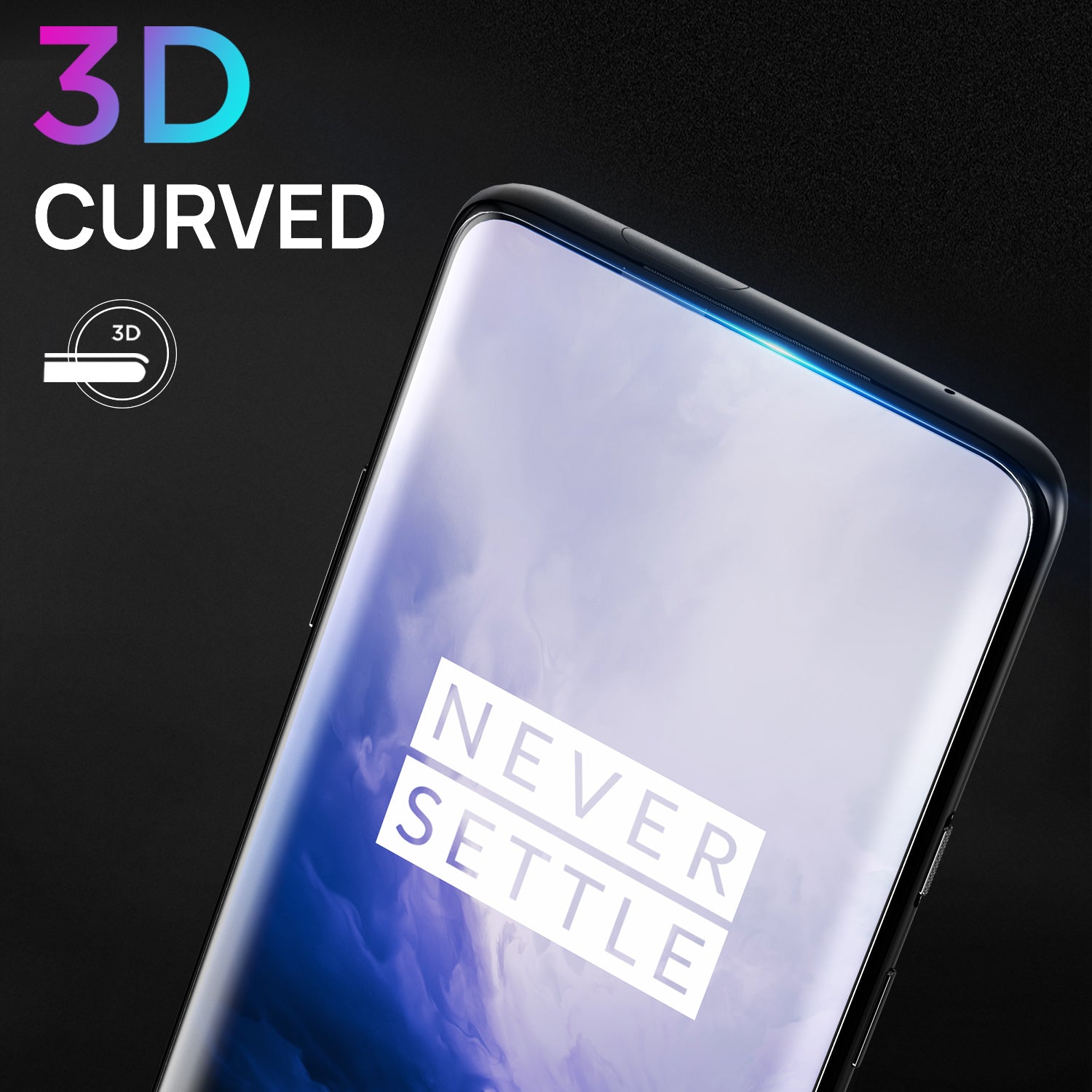 Oneplus 7 Pro Case Friendly Tempered Glass Screen Protector