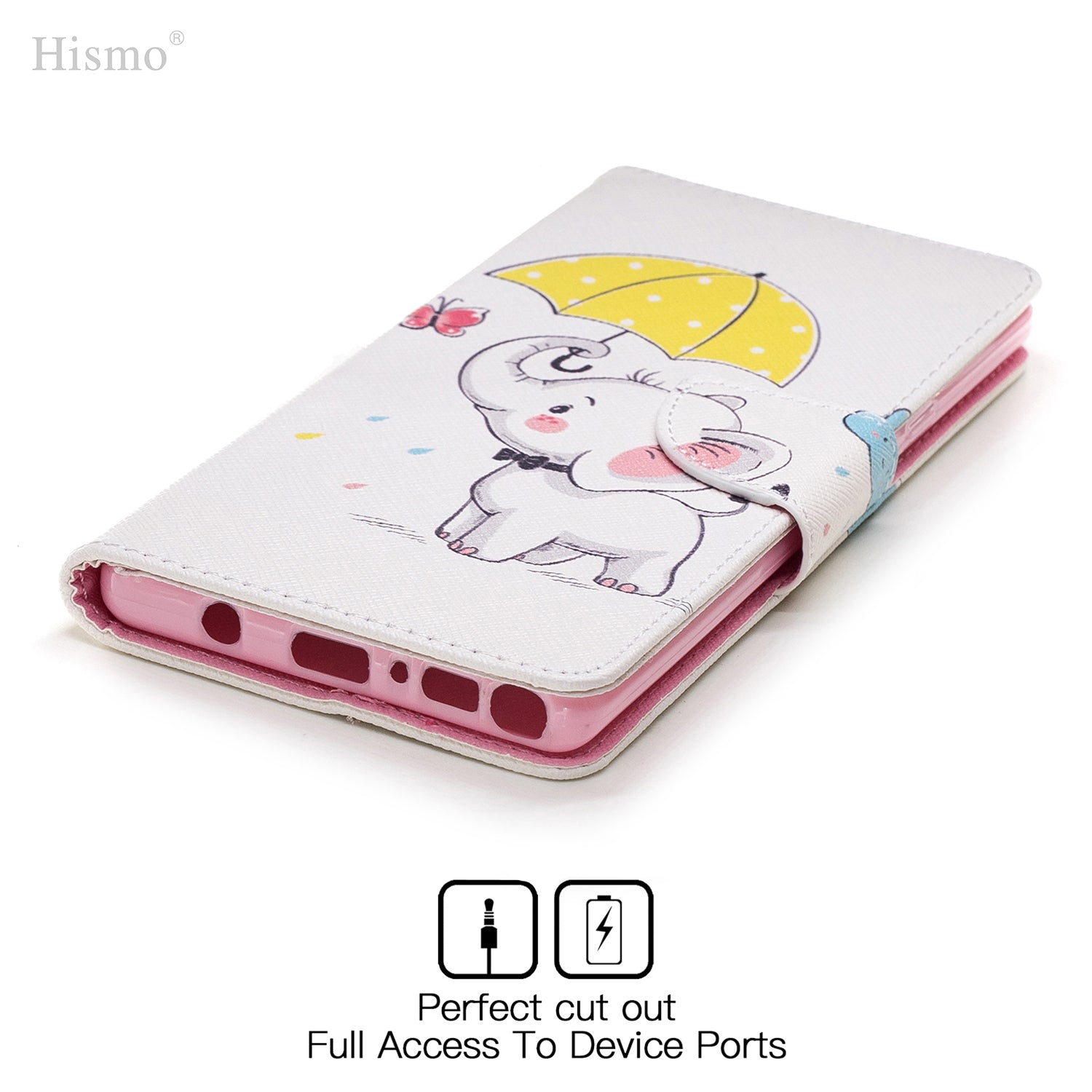 Samsung Galaxy A70 Wallet Leather Case Flip Magnetic Card Slot Cover-Elephant