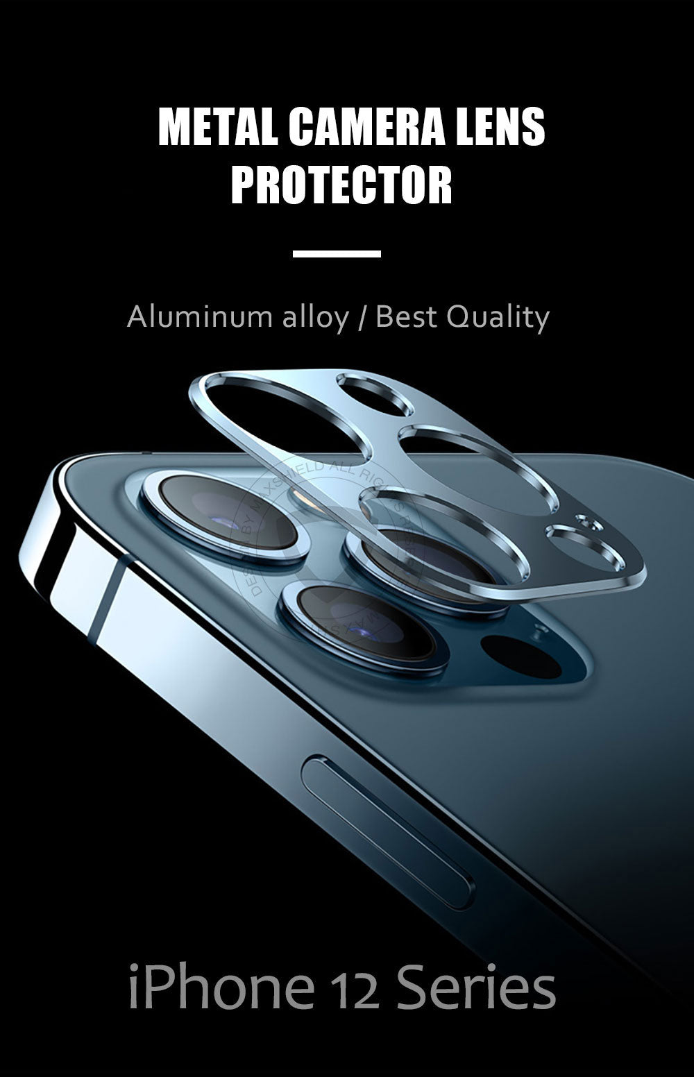 For Apple iPhone 12 Mini Camera Lens Aluminium Metal Glass Screen Protector