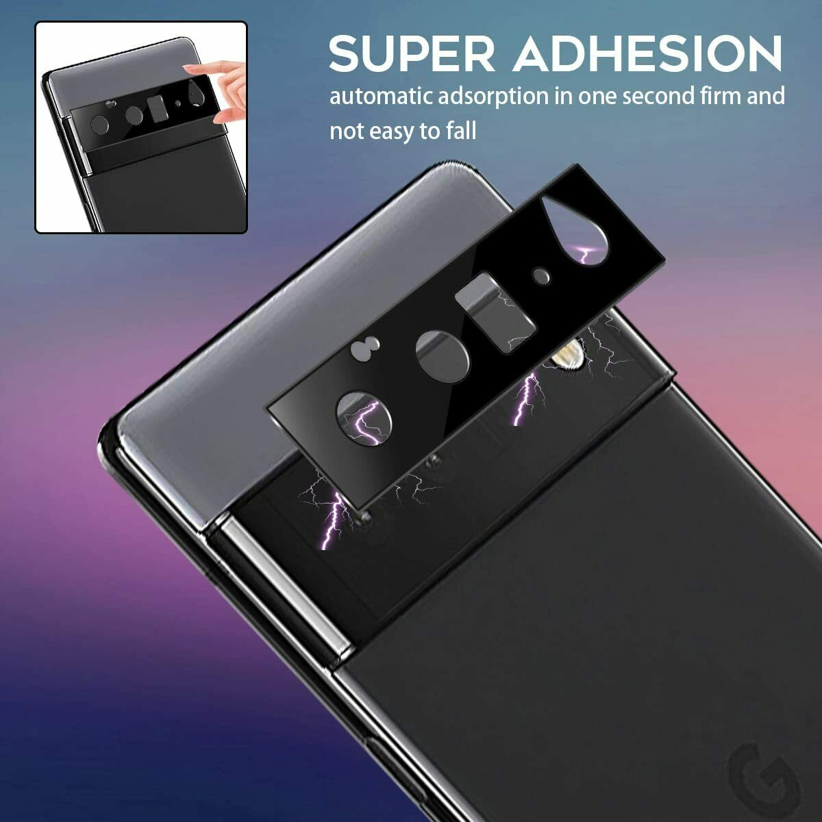 2X For Google Pixel 6 Pro 5G Camera Lens Protector Tempered Glass Metal Cover