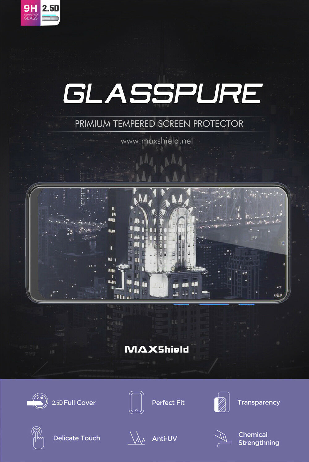 For Motorola Moto G8 Plus Tempered Glass Screen Protector