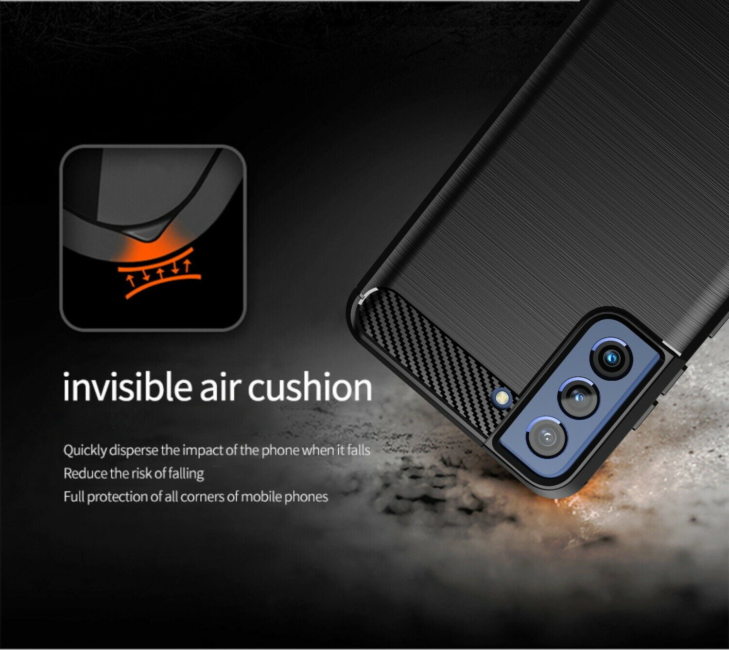 For Samsung Galaxy S21 FE 5G Case Shockproof Rugged Armor Slim Clear Case Cover