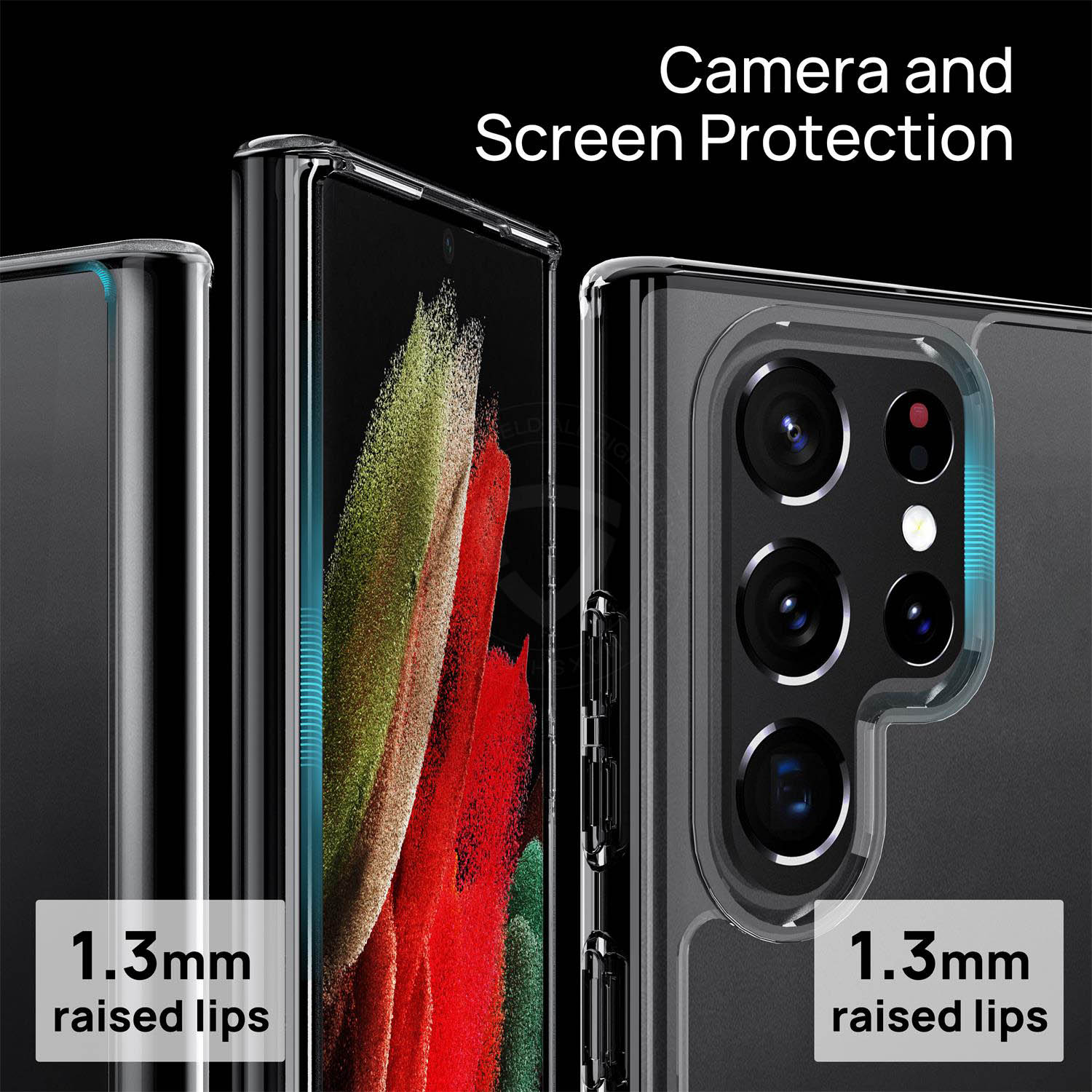 For Samsung Galaxy S22 Ultra Case Crystal Clear Shockproof Slim Case Cover