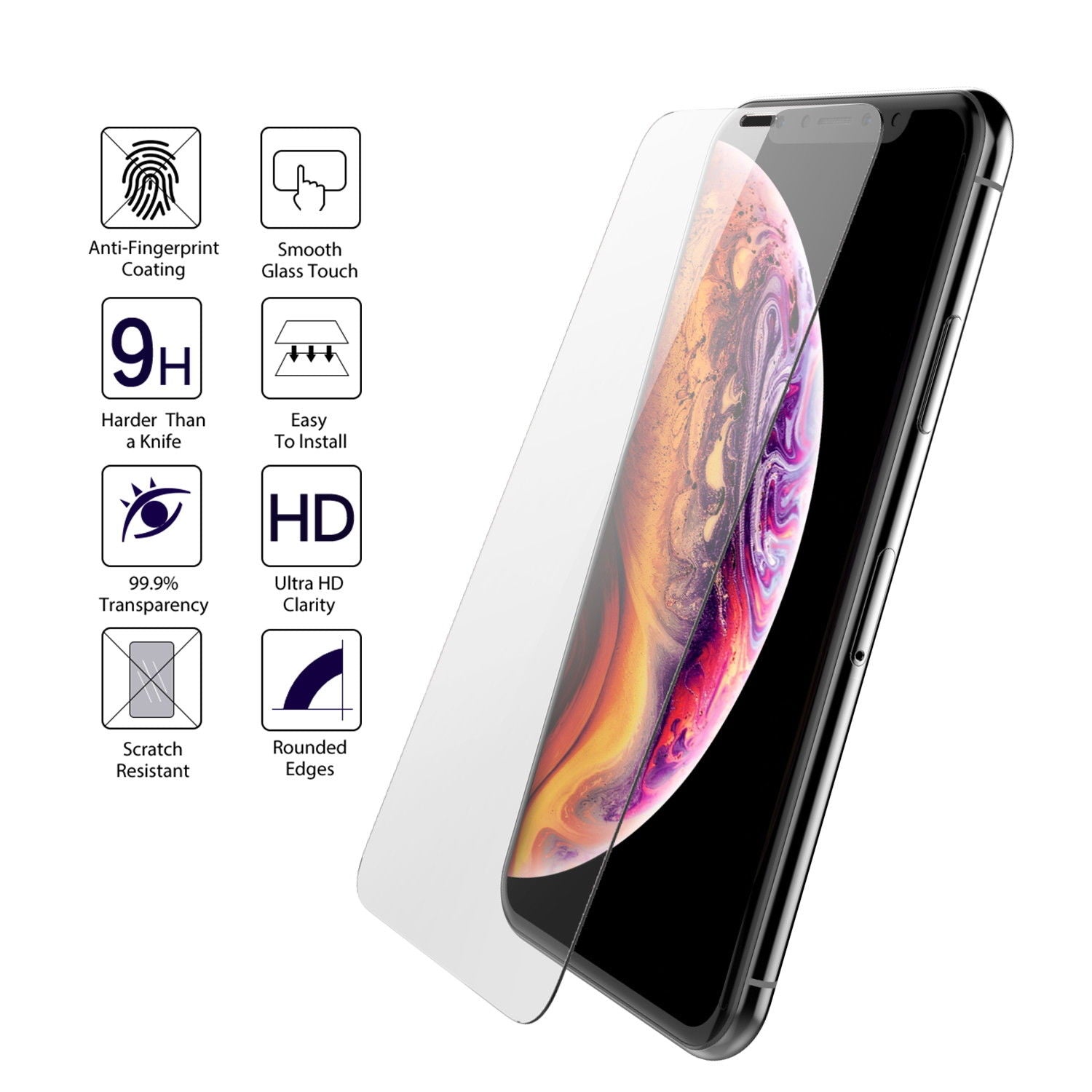 Apple iPhone XI 11 Case, GLASS SCREEN PROTECTOR, MAXSHIELD PROTECTOR