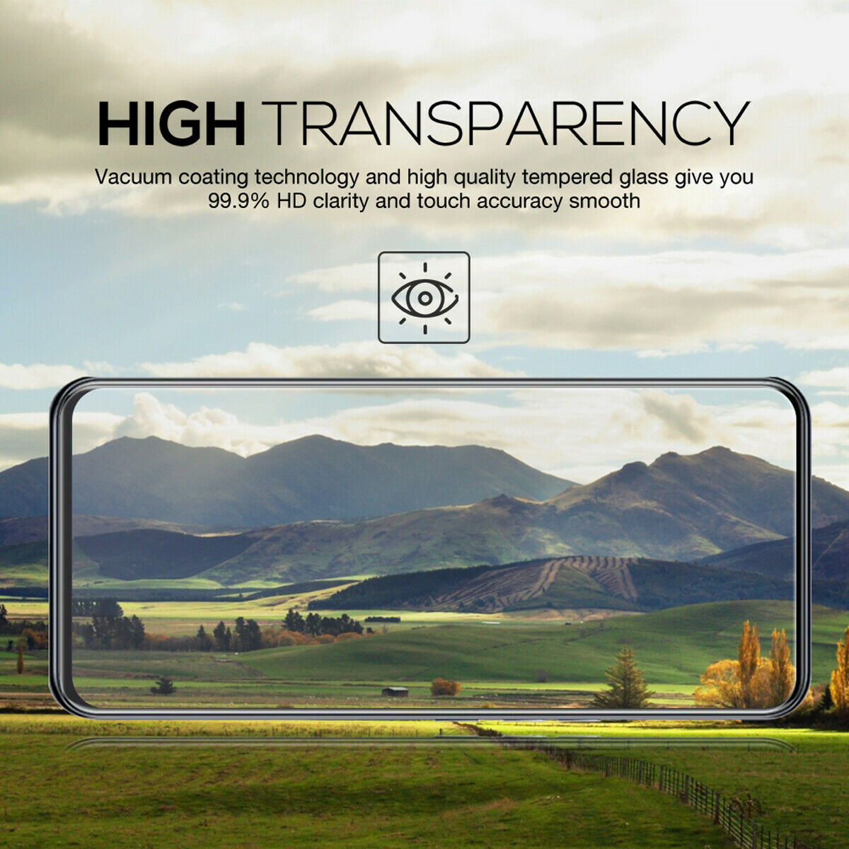 For ZTE Axon 20 5G Full Coverage MAXSHIELD 9H Tempered Glass Screen Protector