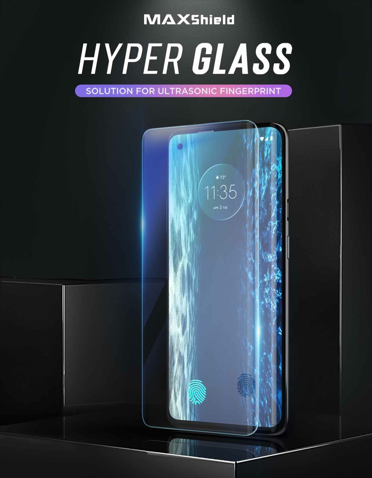 For Motorola Moto Edge 5G 9H UV Full Coverage HD Tempered Glass Screen Protector