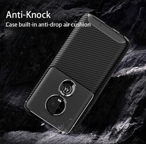 Motorola Moto G7 Shockproof Carbon Fiber soft Case Cover