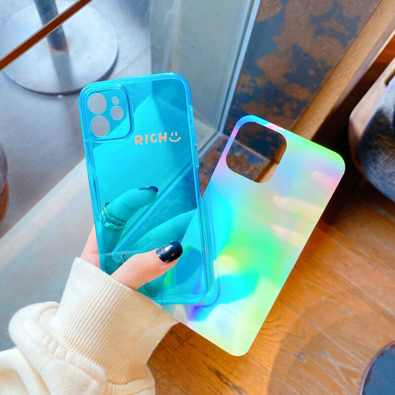 For iPhone 12 Pro Max Marble Clear Case Bling Soft TPU Shockproof Soft Cover