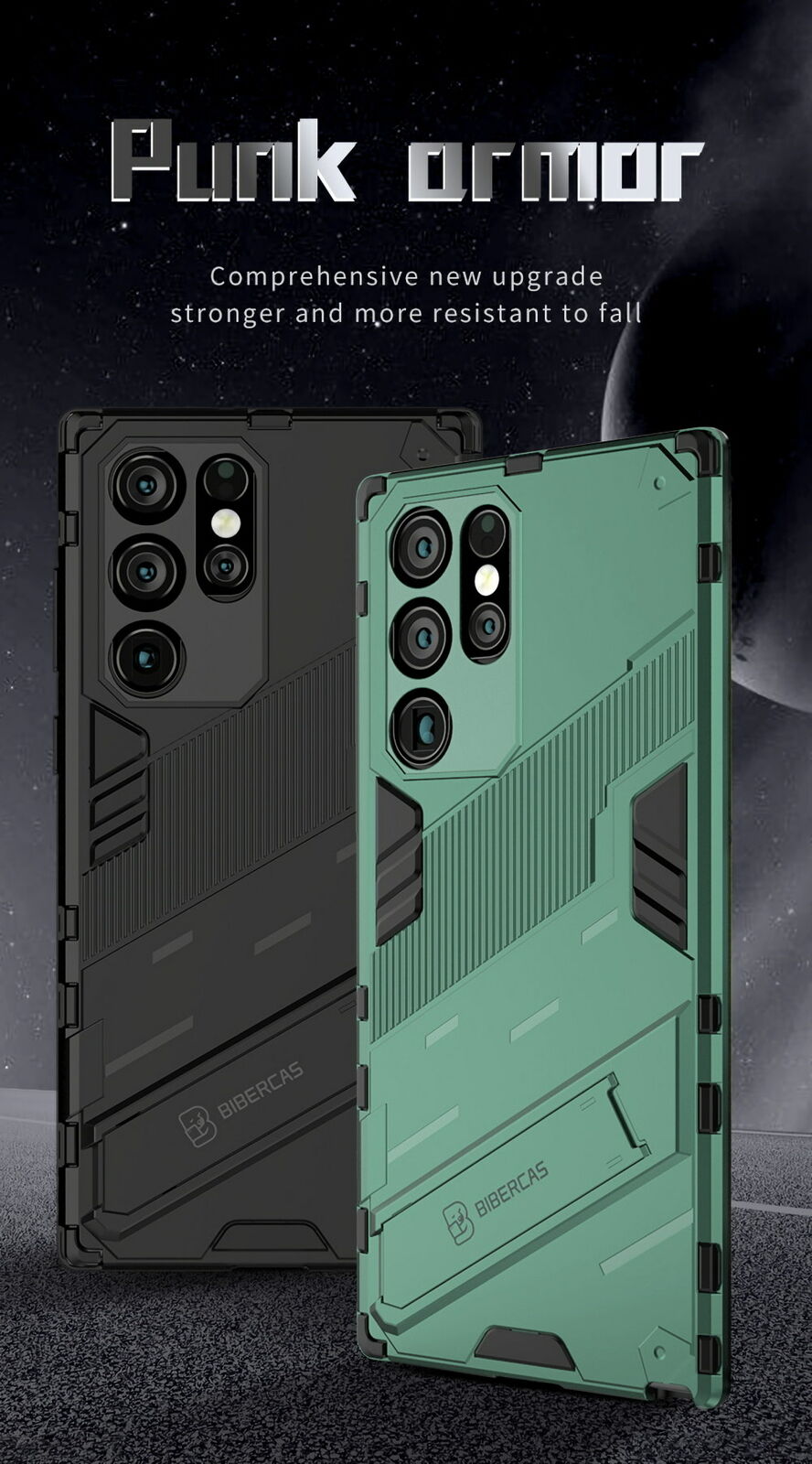 For Galaxy S22 Plus Ultra 5G Stand Case Protector Shockproof Heavy Duty Cover