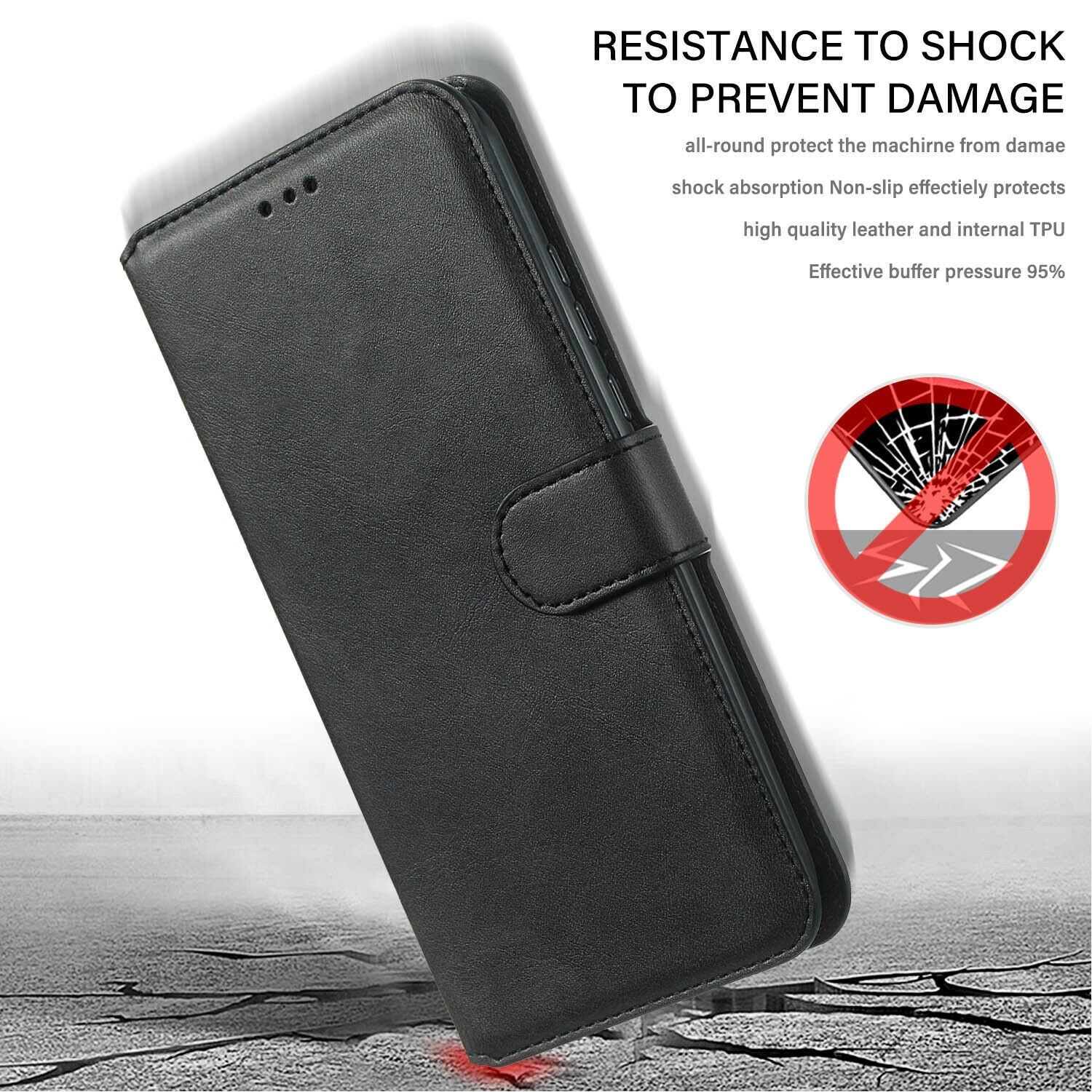 For LG  V40  Luxury Wallet Leather Case Card Slots Cover