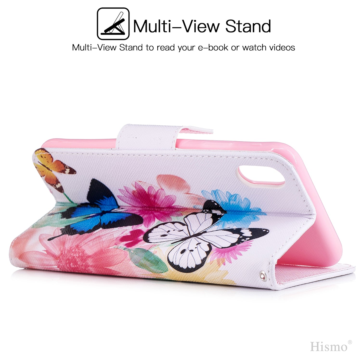 Samsung Galaxy A70 Wallet Leather Case Flip Magnetic Card Slot Cover-Beautiful Butterfiy