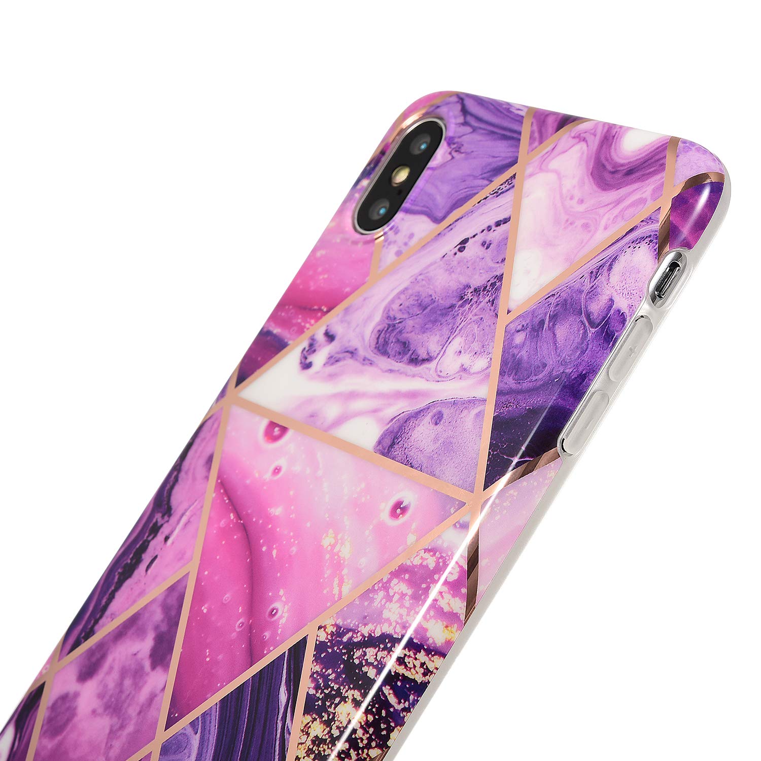 iPhone X Case Shockproof Tough Marble Soft Cover for Apple