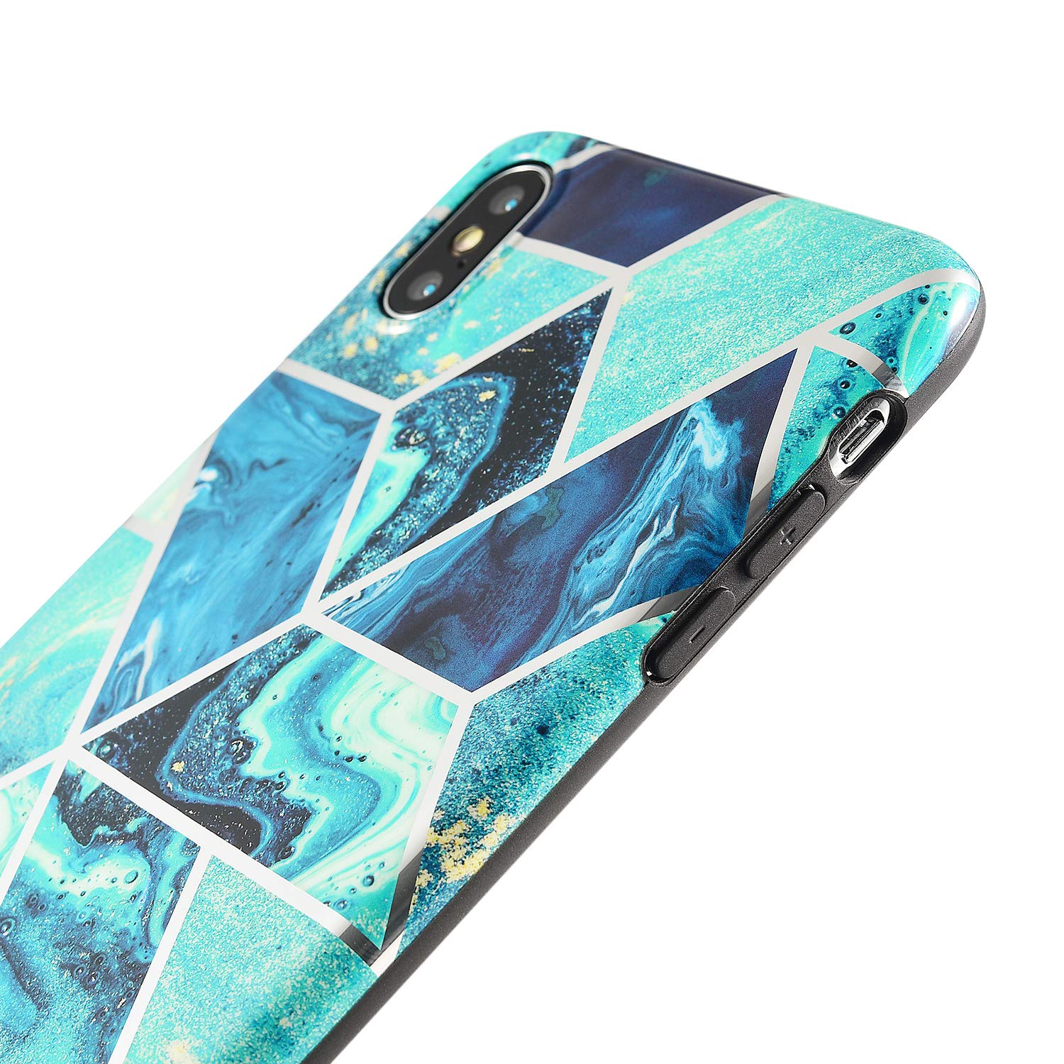 iPhone XS Case Shockproof Tough Marble Soft Cover for Apple