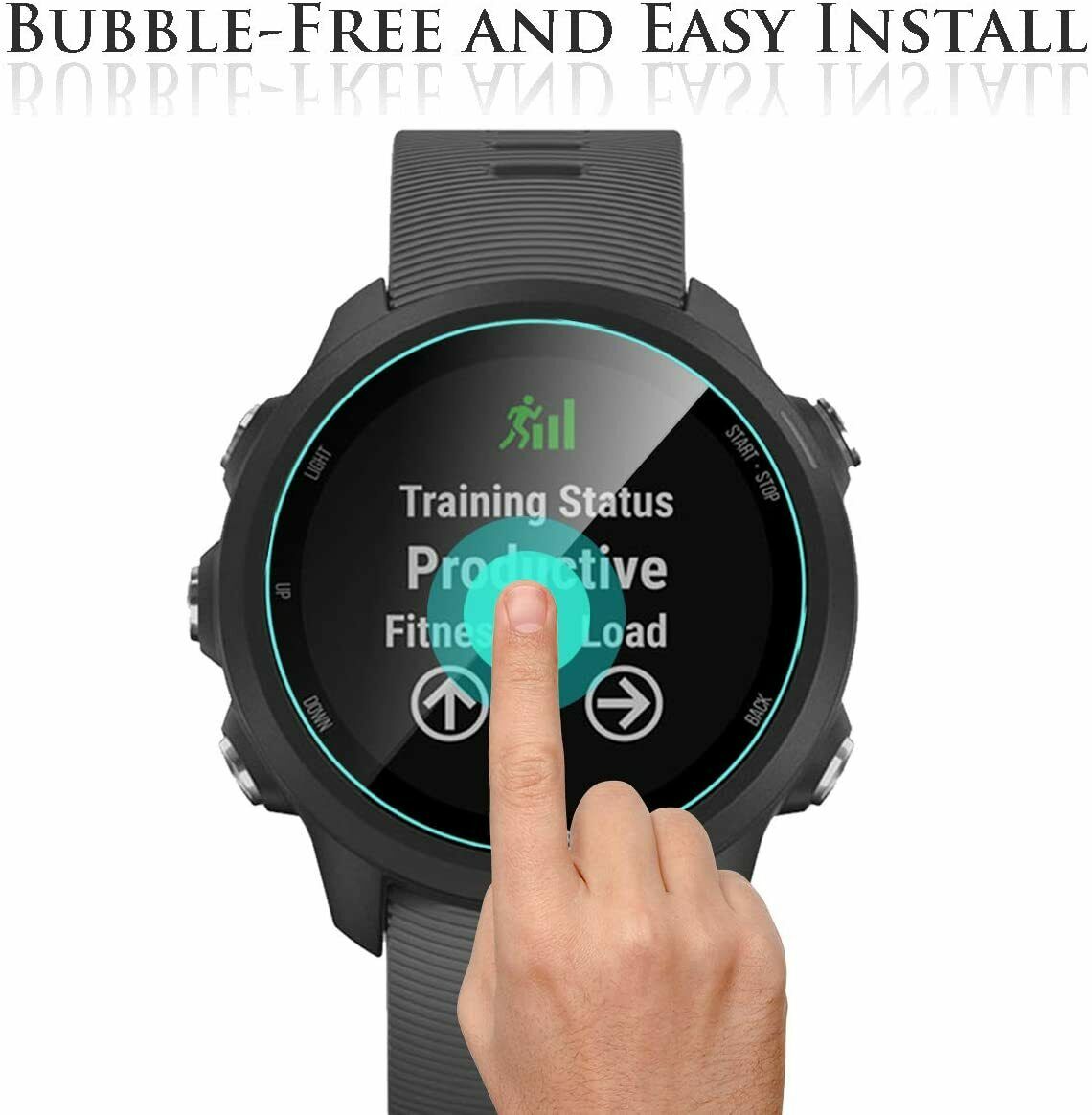 3 Pack Tempered Glass Screen Protector F Garmin Forerunner 245 Music 735 935 945