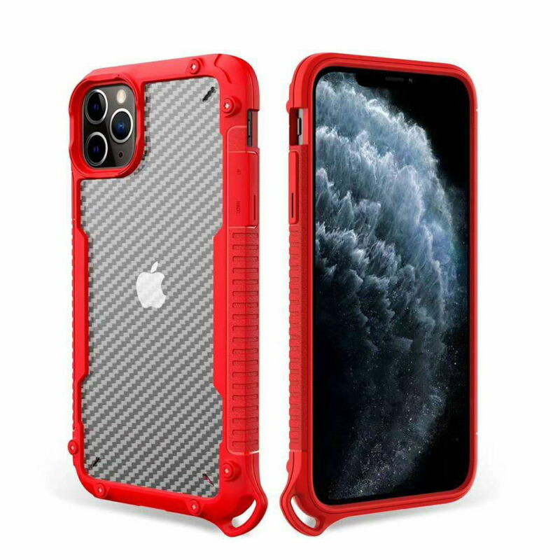 For iPhone 12 Pro 6.1" Case Heavy Duty Shockproof Clear Slim Cover+Free Screen Protector