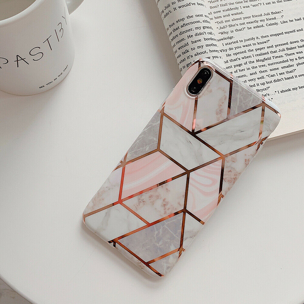 iPhone X Case Shockproof Tough Marble Soft Cover for Apple