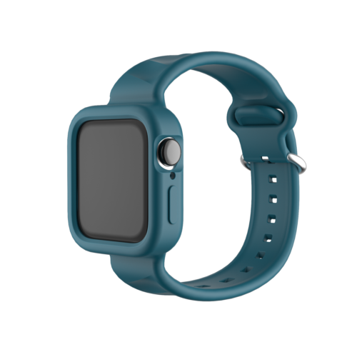 For Apple Watch iWatch Series SE 6 5 4 3 38/42mm Silicone Strap Case Cover Band