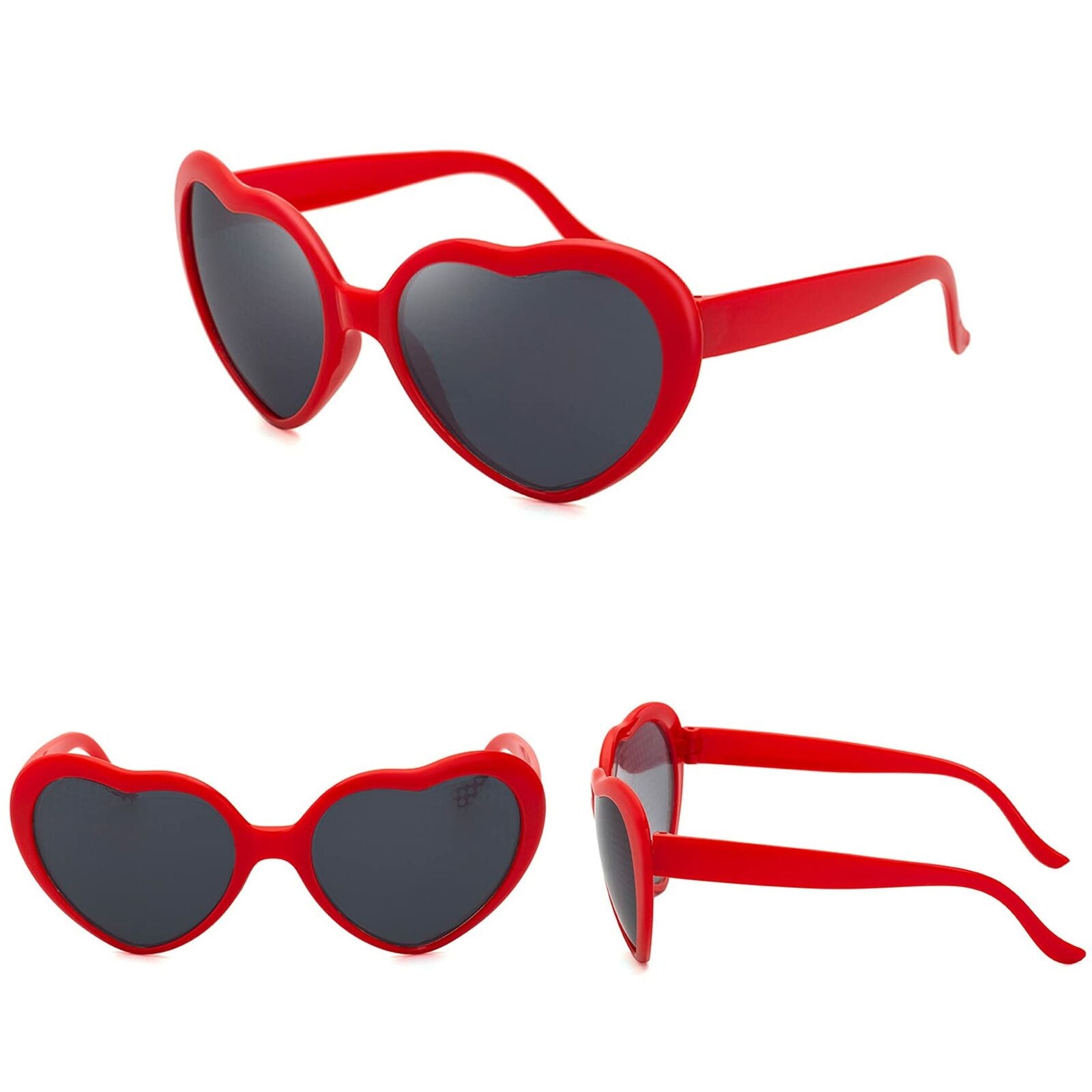 Effect Glasses Heart-shaped Diffraction Lights Become Love Image Sunglasses