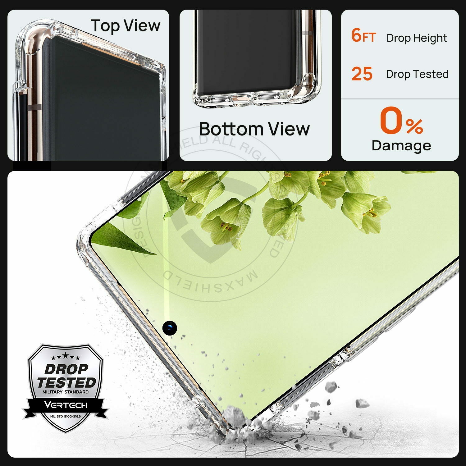 For Google Pixel 6 Pro Case Soft Silicone Clear Cover+Lens Camera Screen Protector