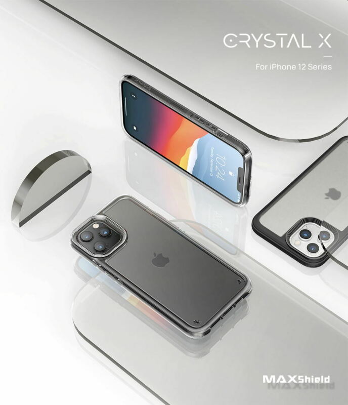 MAXShield For iPhone 12 Pro Max Mini Case,Matte Clear Slim Heavy Duty Cover