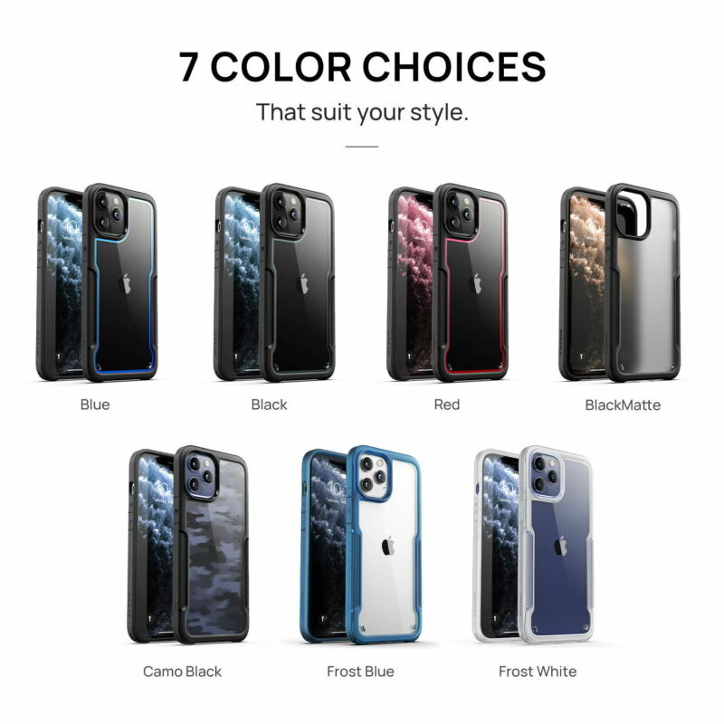 MAXSHIELD For iPhone 12 6.1“ Case Heavy Duty Shockproof Clear Slim Cover
